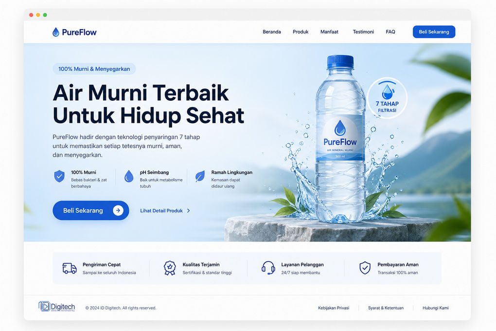Contoh Website Perusahaan Sederhana