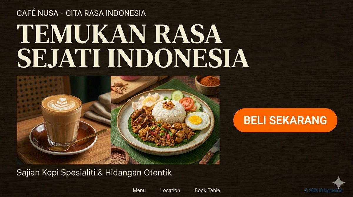 Contoh Tampilan Landing Page Untuk Kampanye Promosi Produk Bisnis