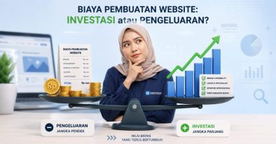 Ilustrasi biaya pembuatan website sebagai investasi bisnis jangka panjang