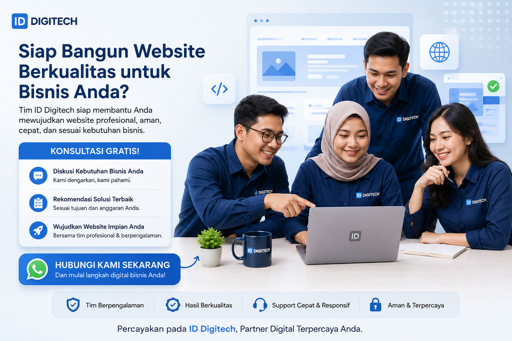 Tim ID Digitech Siap Konsultasi Kebutuhan Website Bisnis Anda