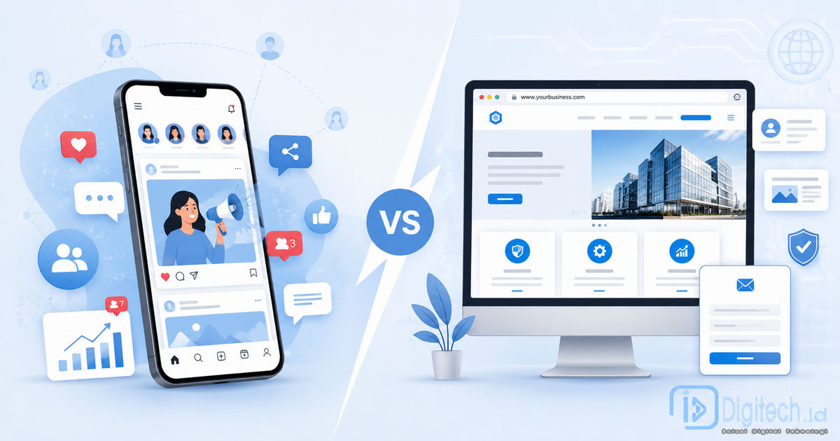 Perbandingan Website Dan Media Sosial Untuk Bisnis