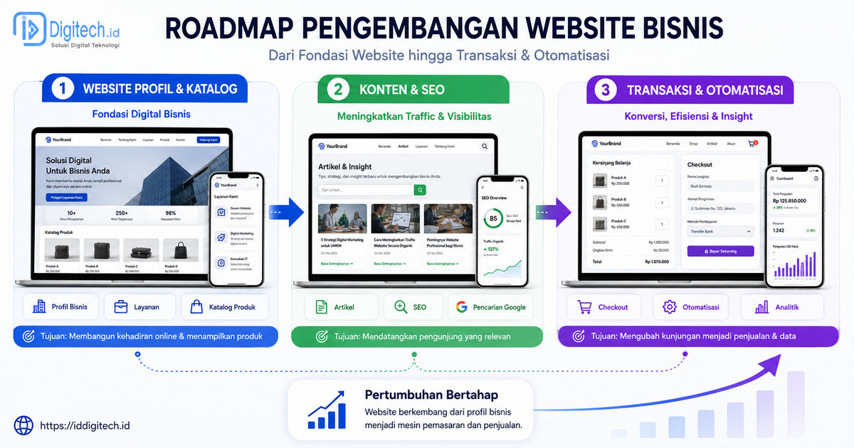 Tahapan Pengembangan Website Bisnis
