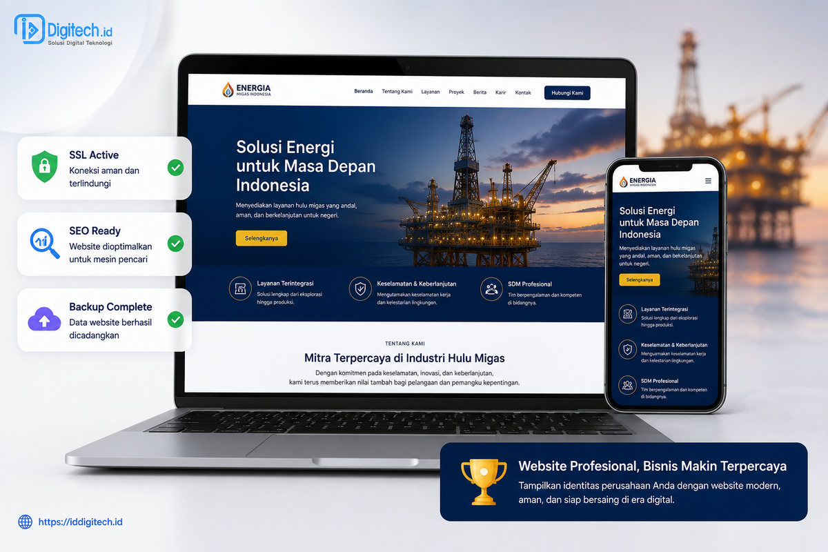 Website Profesional Yang Sudah Jadi Dan Siap Live Di Internet